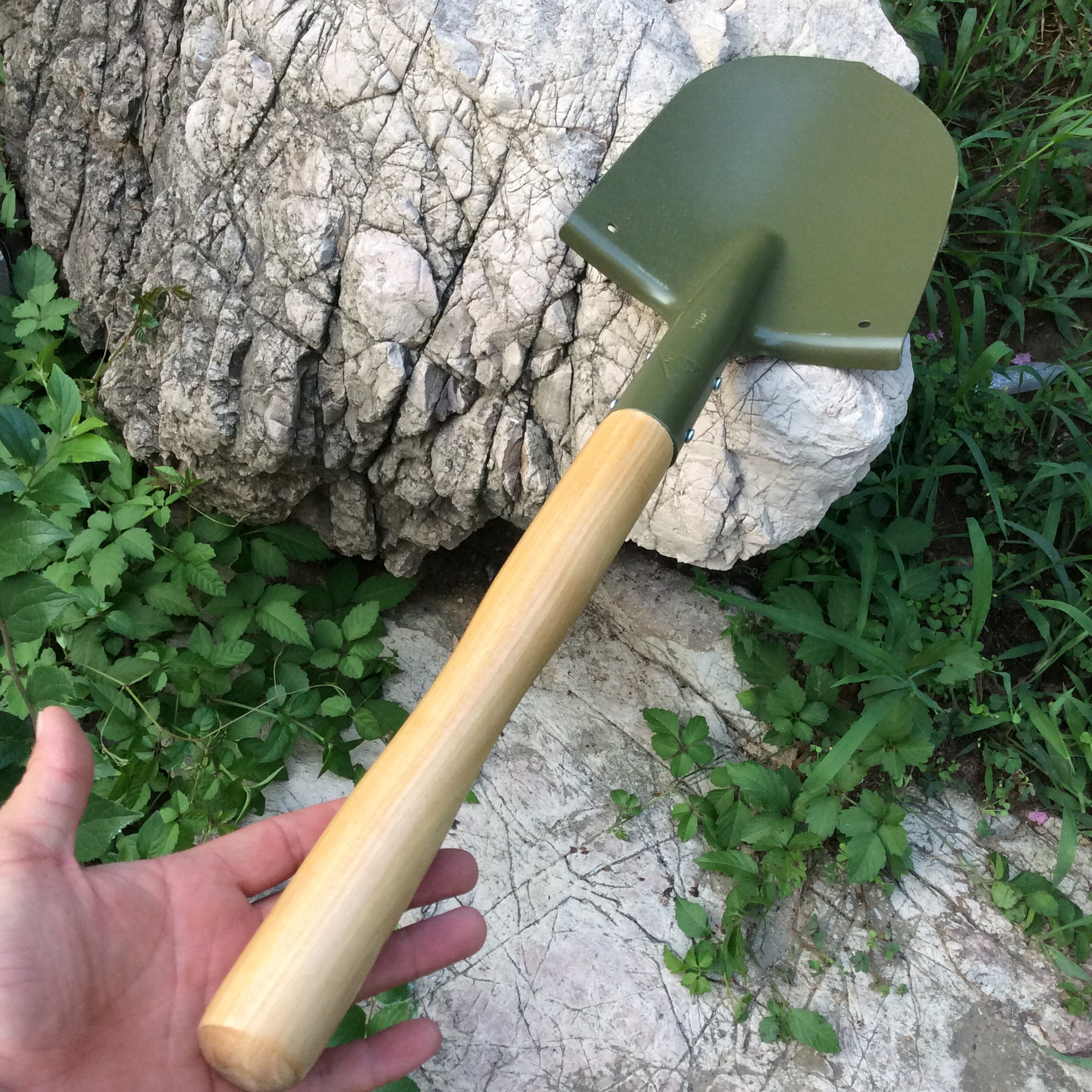 户外应急战备锹205工兵铲户外铲子钓鱼锹木把兵工铲小铁锹