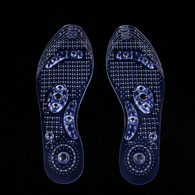 鞋垫增高垫-硅胶磁疗鞋垫8颗粒磁石保健按摩磁性鞋垫男女款除臭鞋垫自