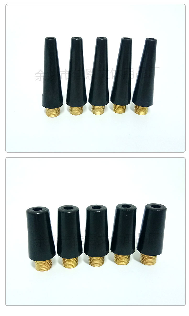 金属塑料充气嘴 车载充气泵充气嘴打气筒配件 金属气嘴三件套