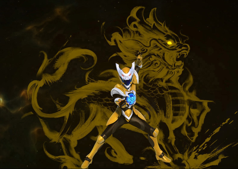 北虎星神兽金刚4召唤器发光发声开天剑青龙枪雄狮儿童玩具