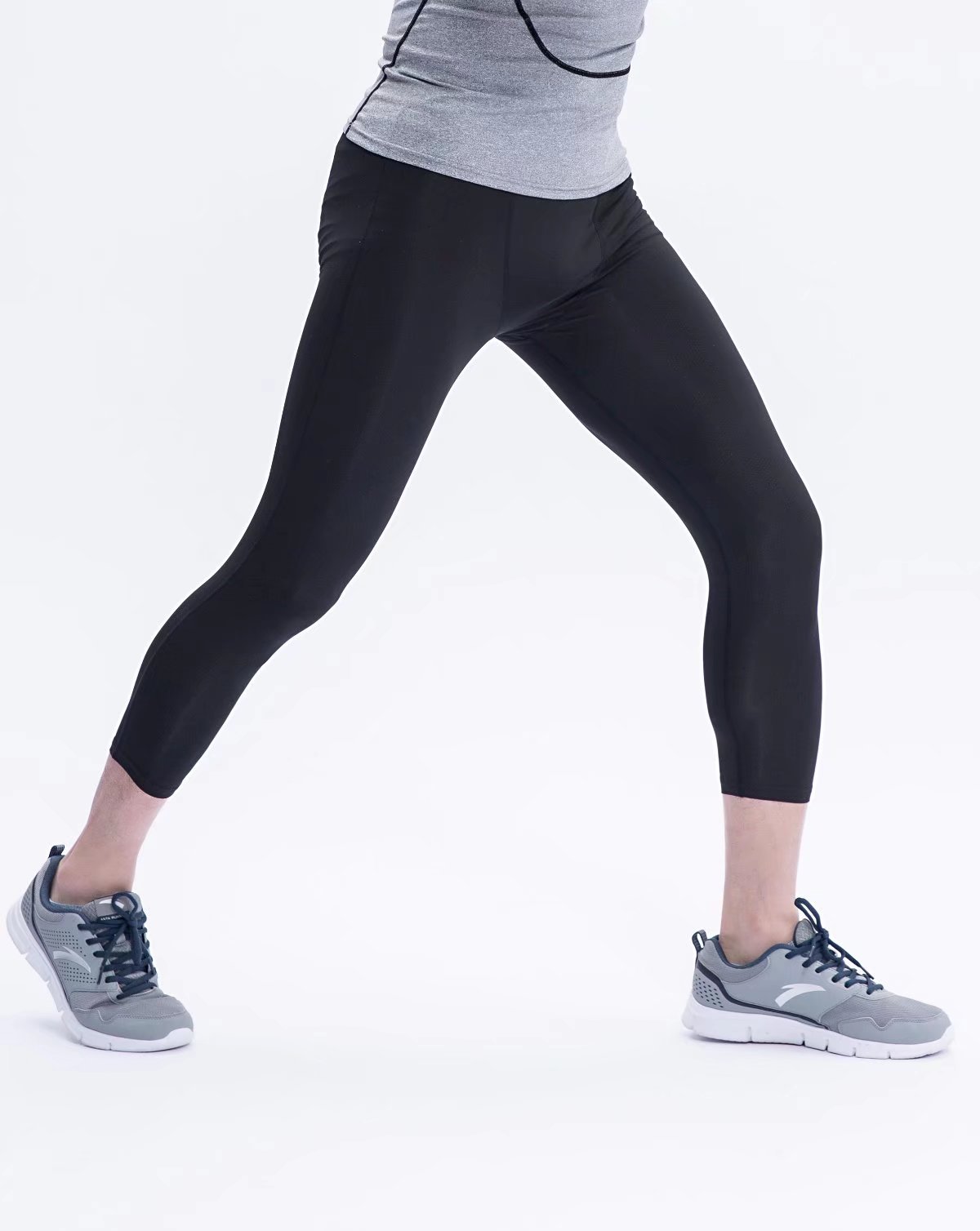 代理批发 运动紧身裤男高弹压缩速干训练篮球健身跑步打底裤