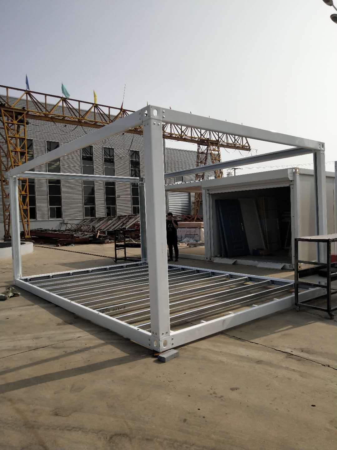 彩钢板模块房框架移动式集装箱活动房架 可组装 尺寸可定制