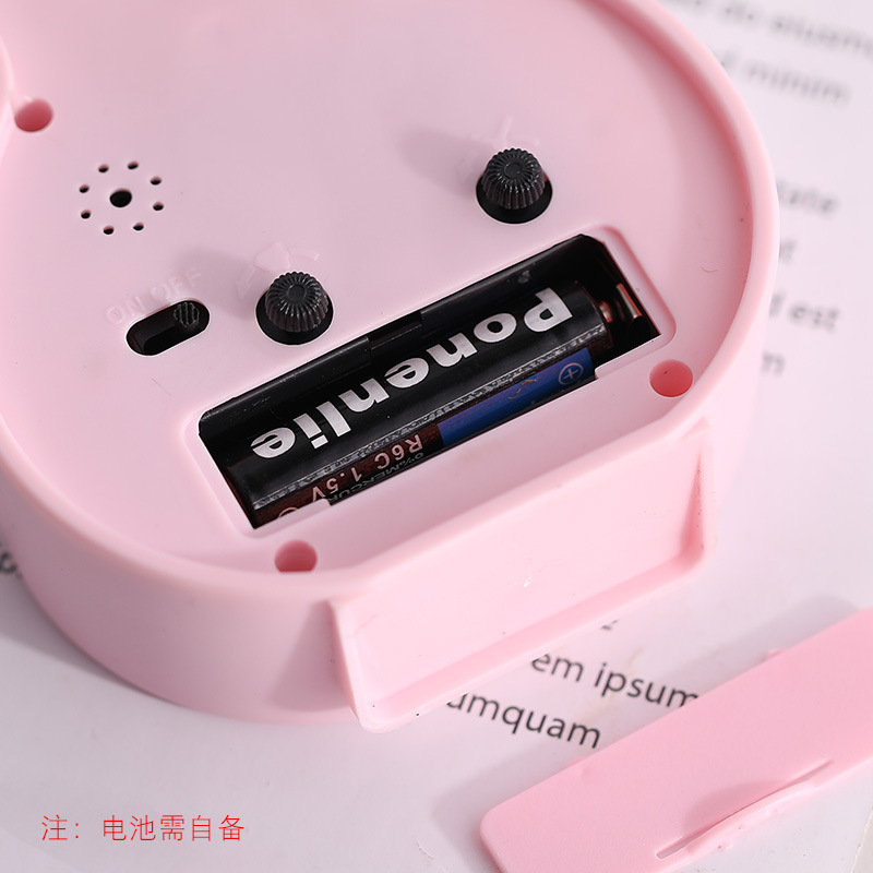 Candy Color Alarm Clock Creative Children Students Bedside Small Alarm Clock Cartoon Violin Bicycle Model Electronic Clock Application Scenario