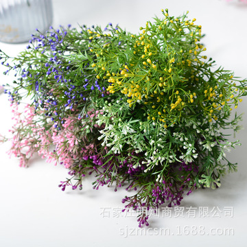 珍珠草 仿真植物假花塑料水草植物墙派草插花绿植配件 仿真花批发