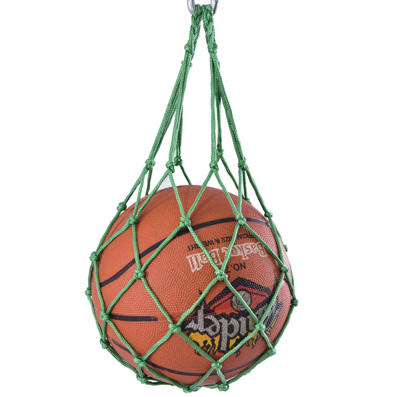 Factory Direct Sales Bold Nylon Color Braided Rope Handmade Single Ball Pocket Basketball Net Bag Football Net Pocket Volleyball Net Pocket