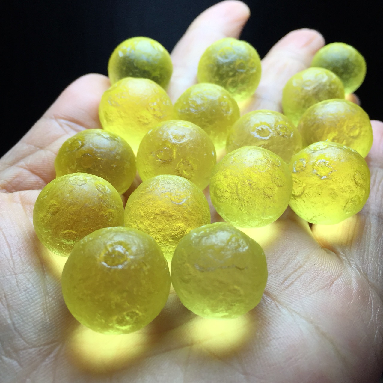 利比亚黄金陨石玻璃陨石单珠可配多宝