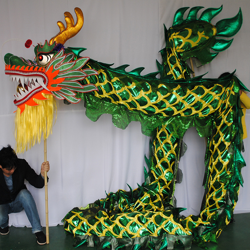 五千年龙灯舞龙灯灯光龙夜光龙舞龙舞狮道具青龙绿金龙