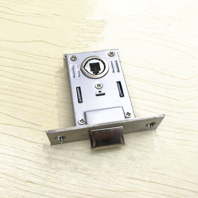 防火门锁锁 55大单舌通道门斜舌执手机械门锁/锁舌锁具配件