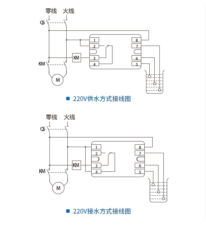 液位控制箱接线图图片