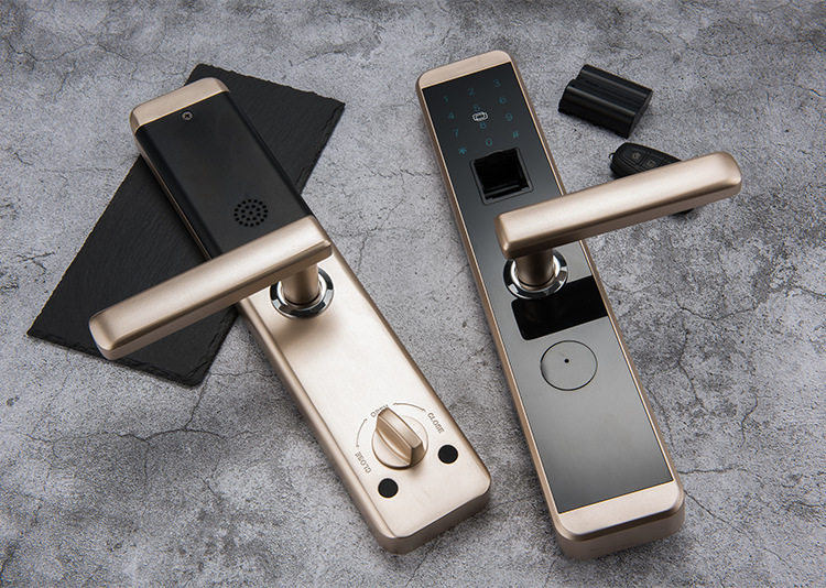 密码感应智能家居电子锁防盗门 全自动刷卡指纹锁工程锁厂家直销