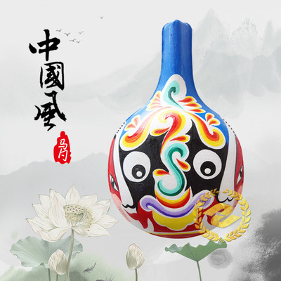 包邮新居挂件外事礼品客厅挂饰大马勺脸谱手工绘制工艺品招财挂件