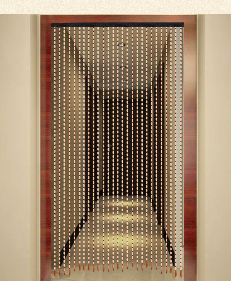 珠帘门帘木珠防蚊夏季转运珠帘隔断帘半帘风水帘饭店门市客厅实木