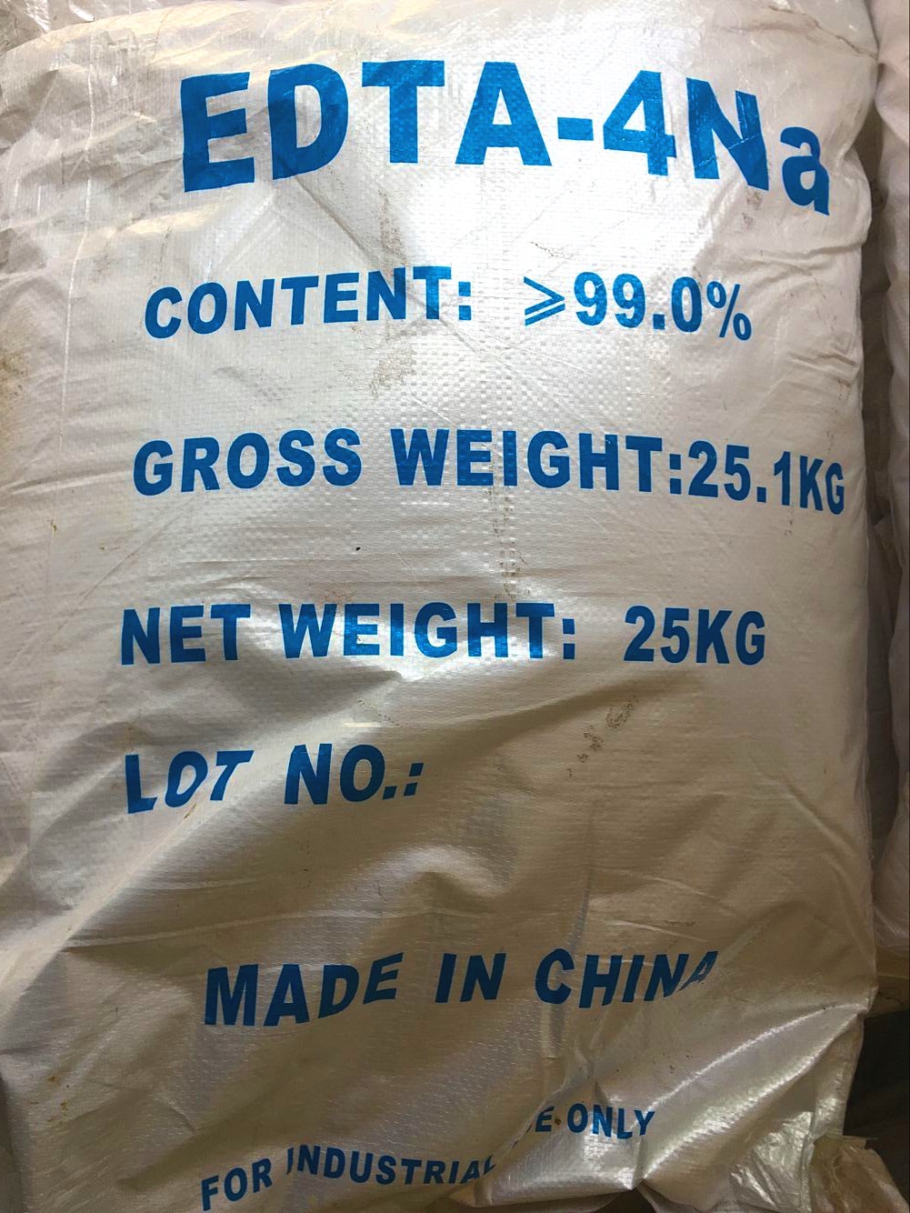 现货供应工业级99edta四钠edta4钠乙二胺四乙酸四钠25kg包