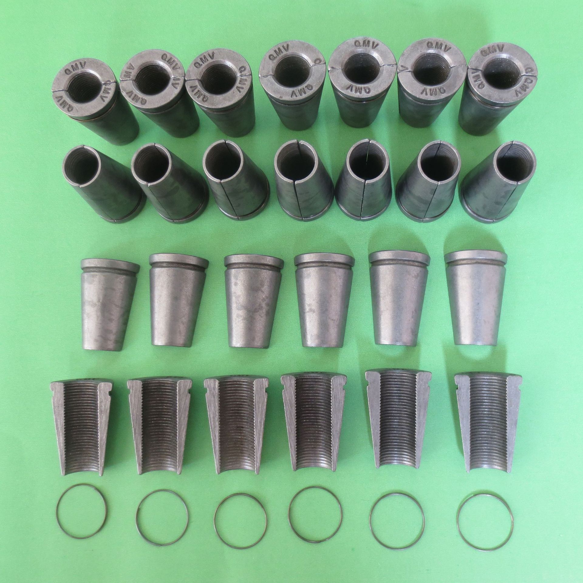 24钢绞线锚具夹片 两片式 工作夹片 张拉端夹片 邱姆厂家直销