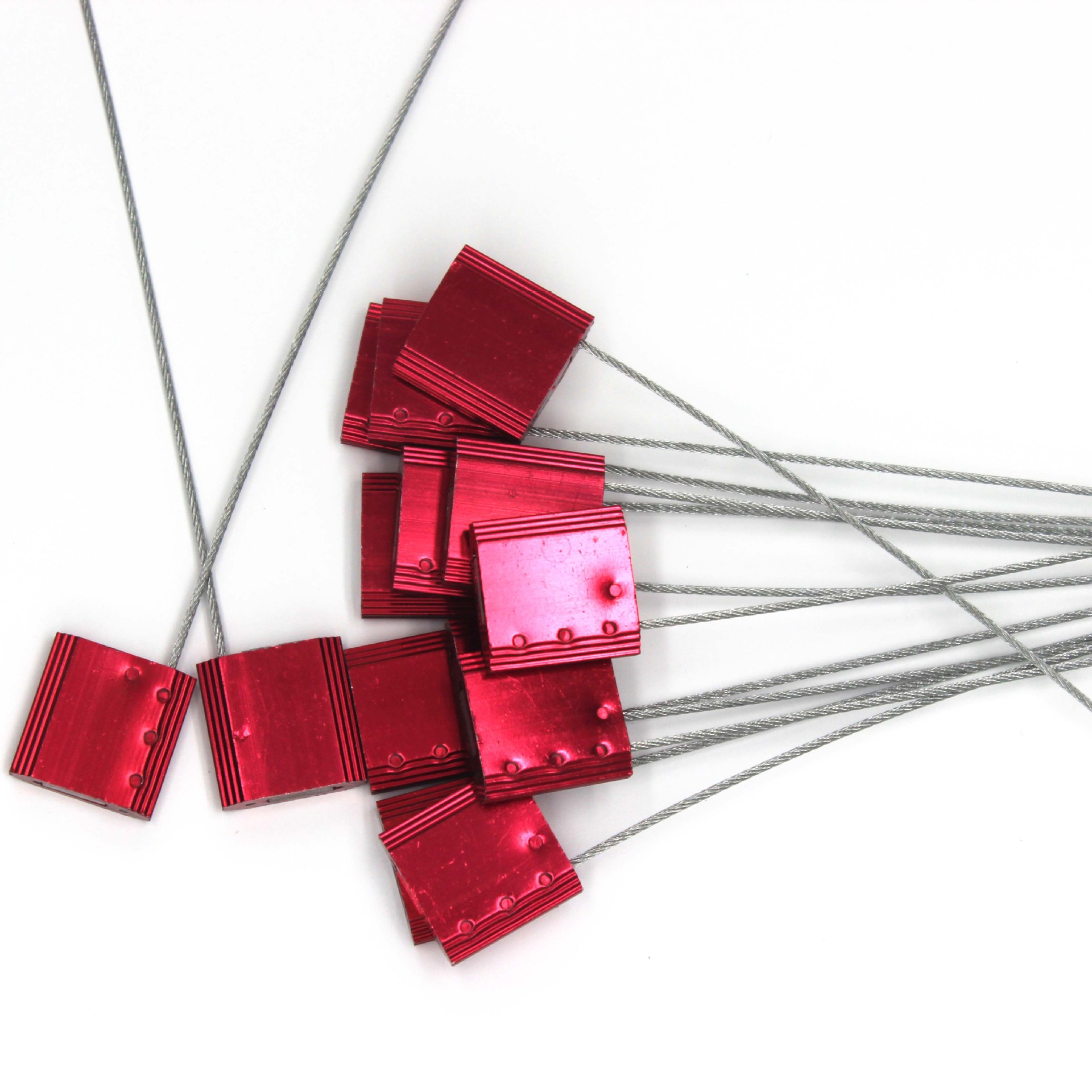 厂家供应铝合金钢丝铅封物流封条一次性施封锁抽紧式钢丝封定制