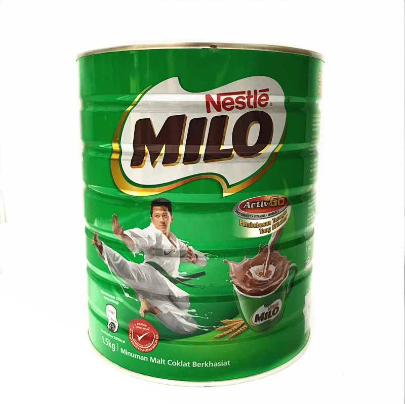 马来西亚罐装雀美禄巢MILO三合一巧克力冲饮400g/1.5kg家庭装