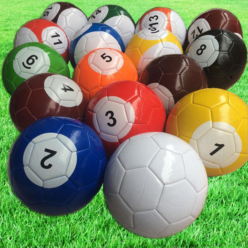 厂家直销pu足球式台球1-15号编号足球2号3号4号5号脚踢式台球现货