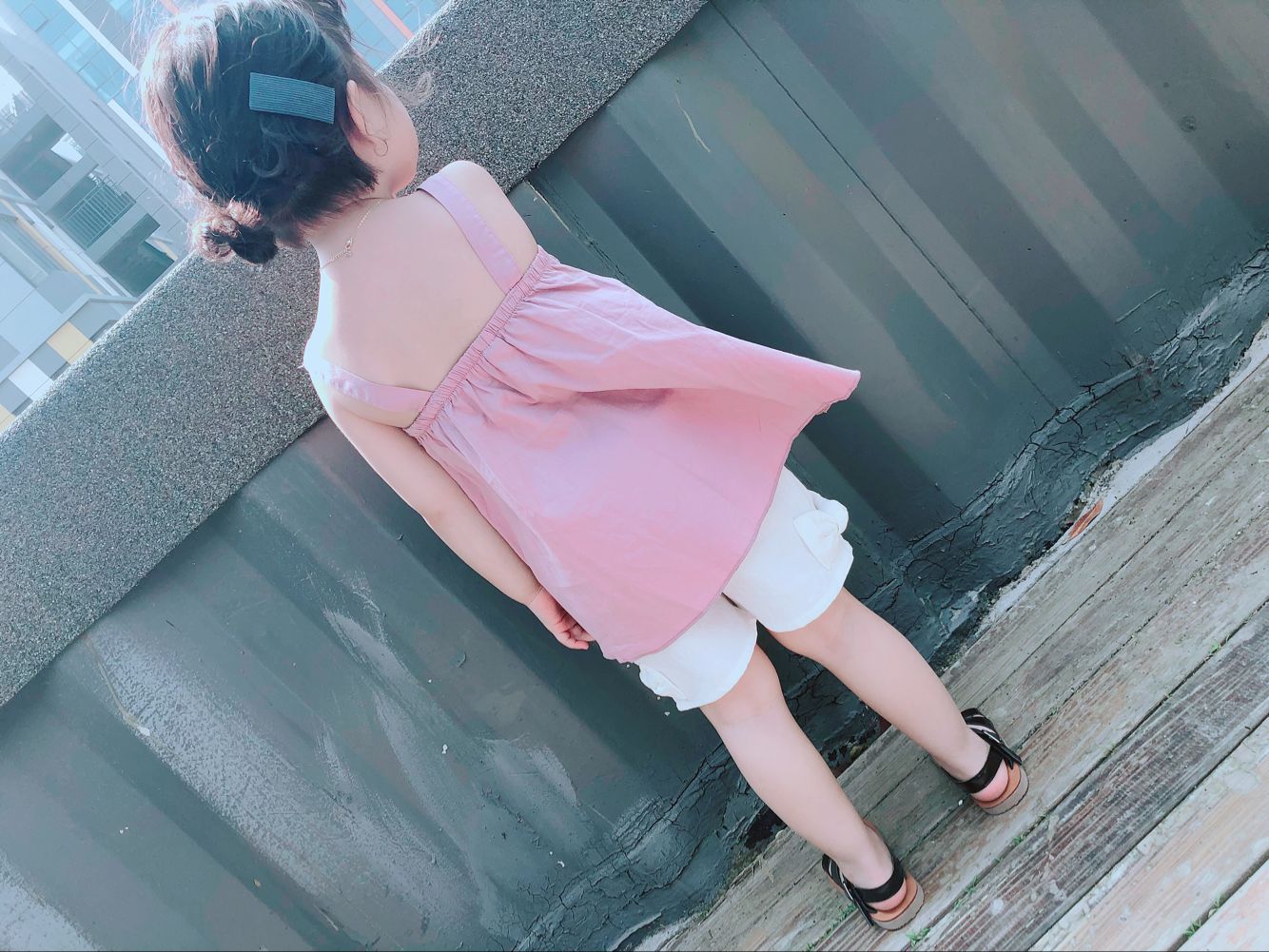2018夏季新款女童韩版ifashion吊带裙加夏日短裤两件套装y0102
