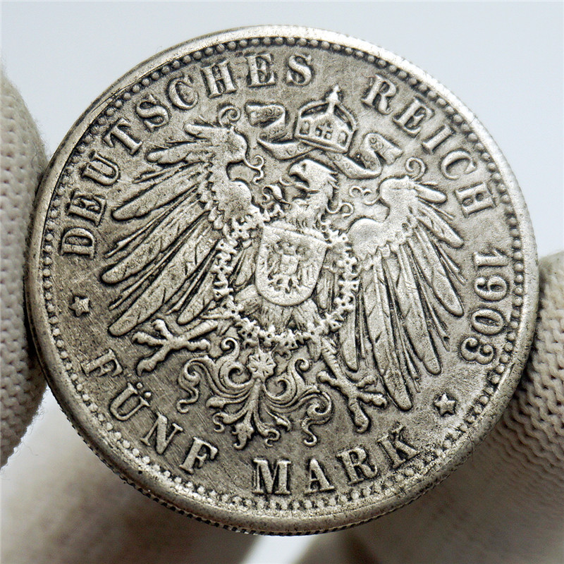外国银元铜芯银元仿德国1903银币纪念币可吹响银圆汉堡自由汉萨市