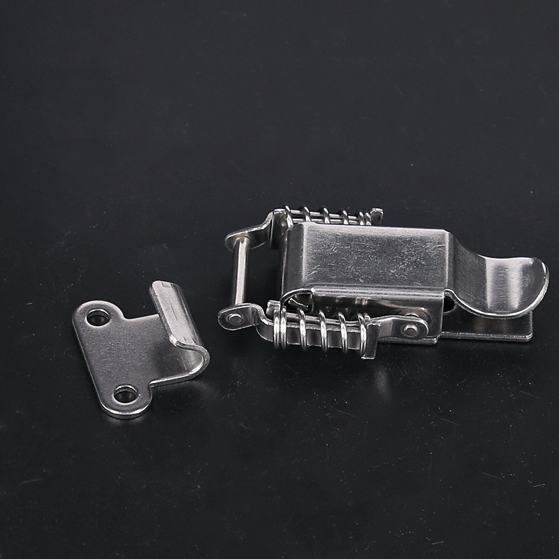 厂家直销 工具箱弹簧搭扣 木箱电箱箱扣 铁皮箱搭扣 3.6寸 不锈钢