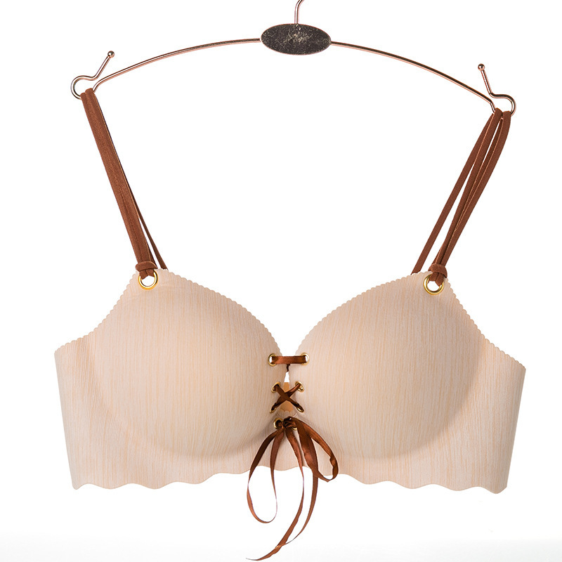 2019一片式秋冬新品文胸性感聚拢时尚拉b女士内衣分厚薄罩杯批发