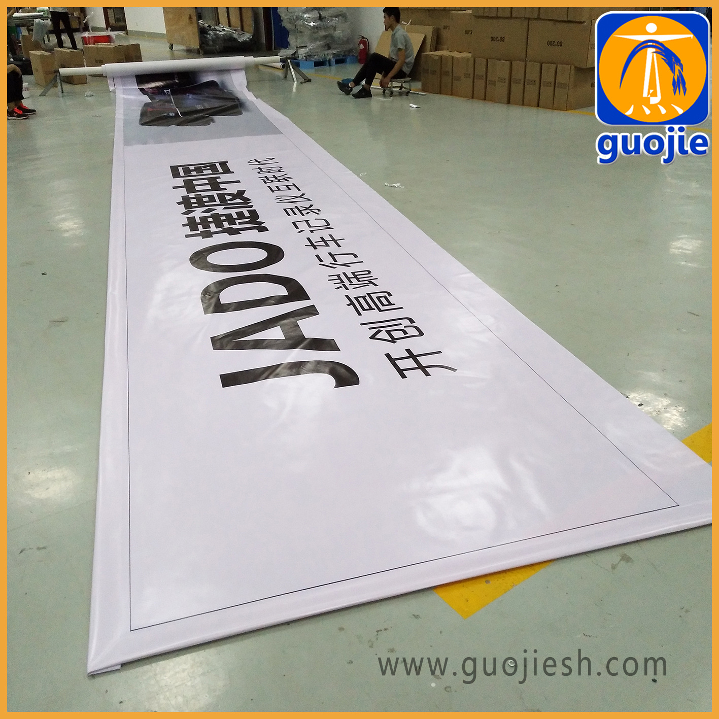 直销 超宽uv打印无网刀刮布 pvc横幅 5米黑底布喷绘一件代发