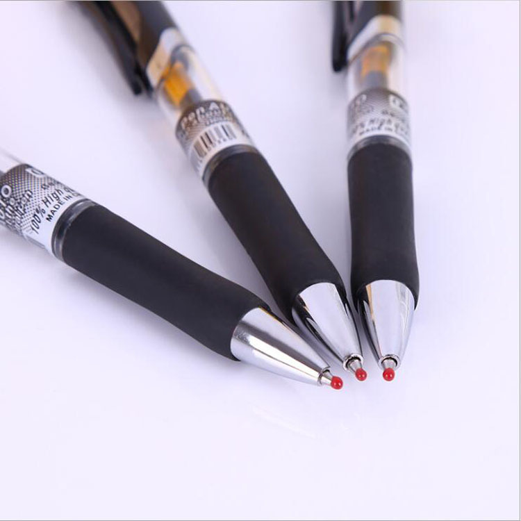 Office Stationery Pressing Pen Large Capacity Carbon Bullet Press Gel Pen 0.5 Ball Pen Wholesale Signature Pen