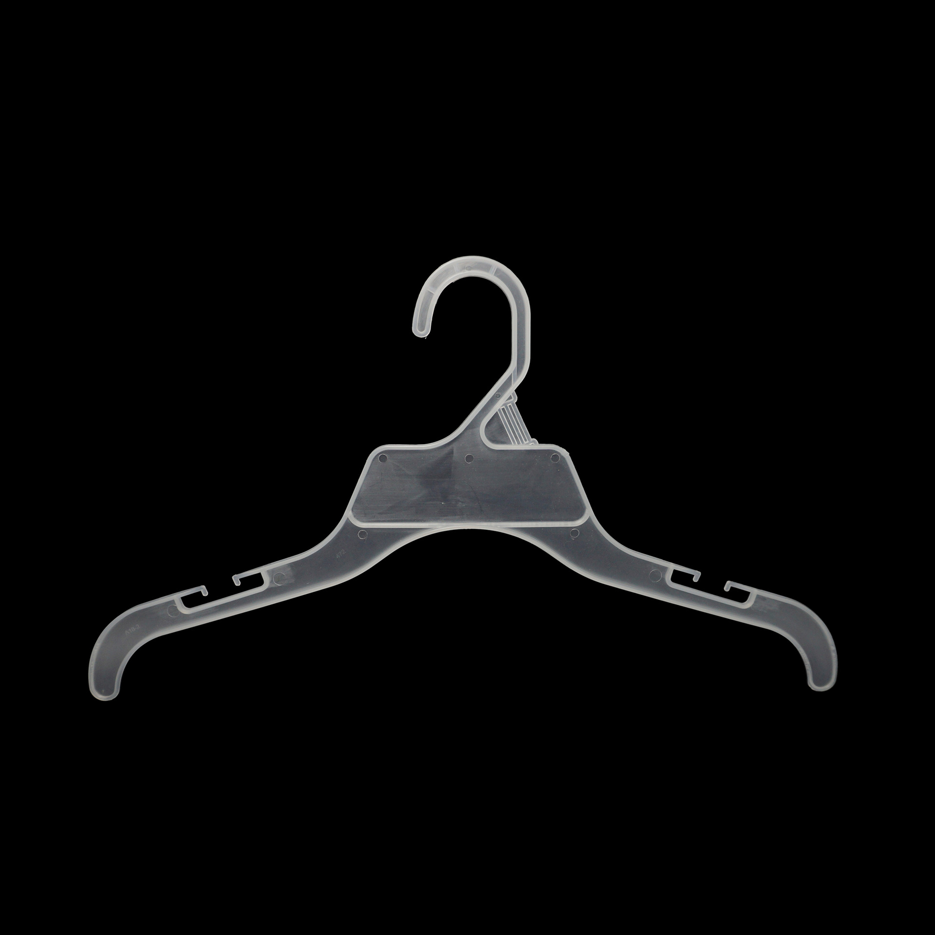 透明塑料儿童童架衣架 37cm加厚衬衫内衣架 女士女装吊带裙衣架