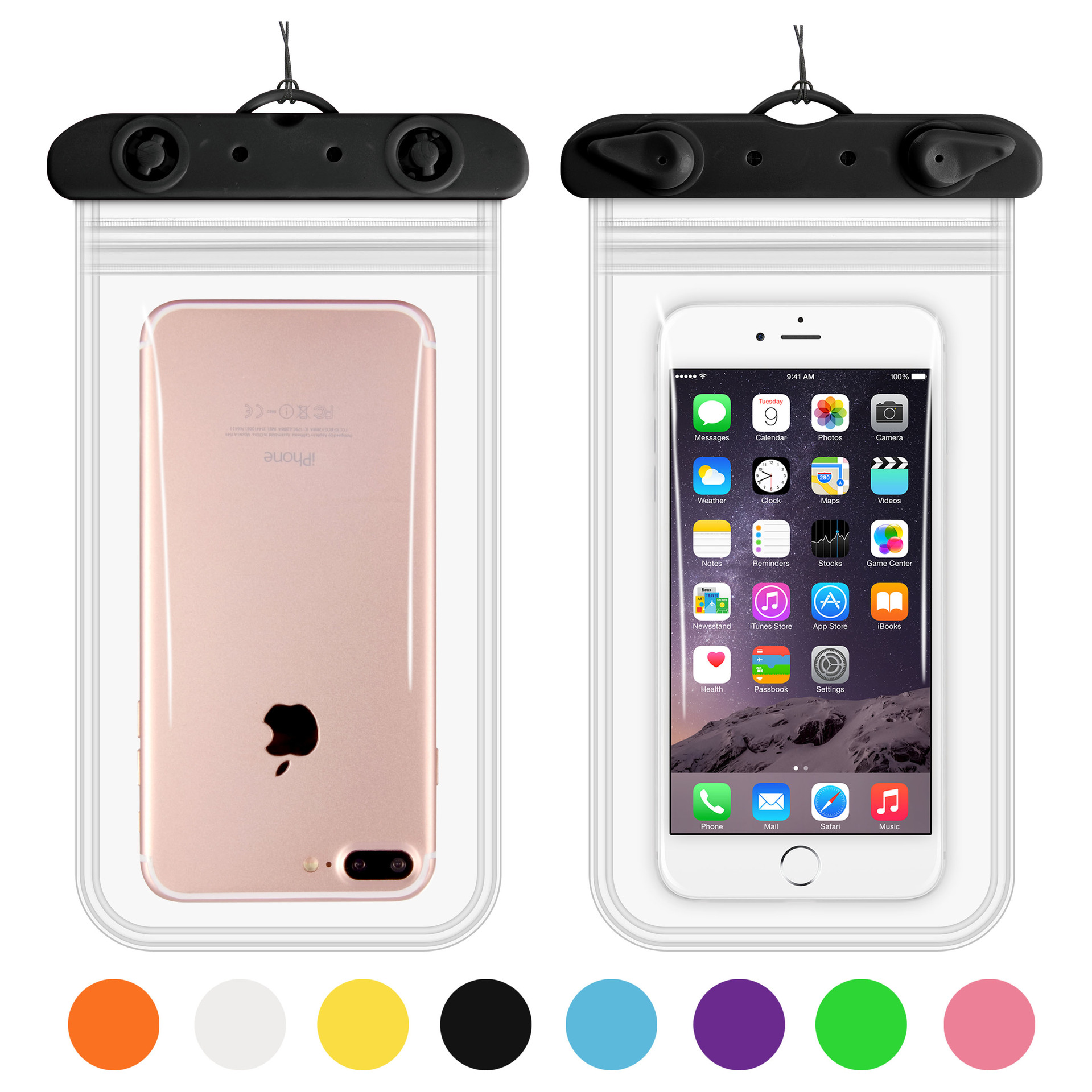 4万个可一件代发 游泳潜水触屏手机袋指南针迷彩手机防水袋防水手机套