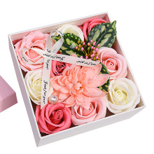 跨境创新新款 香皂花盒 教师节母亲节玫瑰花礼物送老师妈妈的礼物