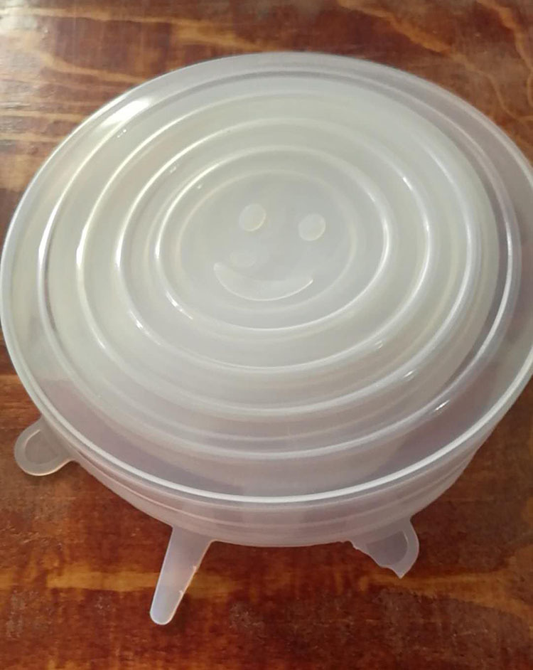 硅胶保鲜盖6件套多功能水果蔬菜保鲜膜可拉伸保鲜碗盖亚马逊爆款