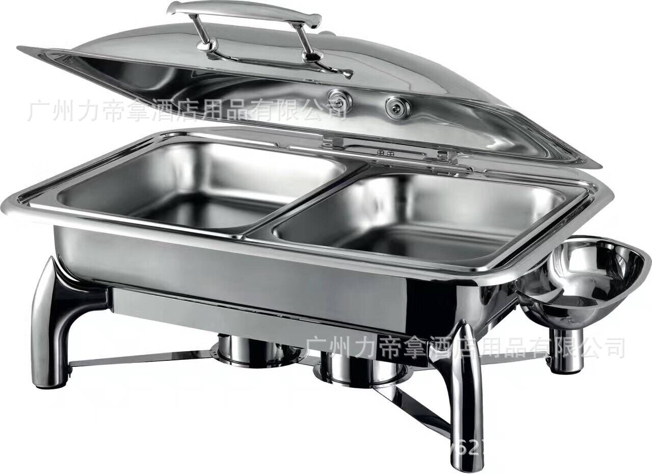 厂家直销 f016长方形全钢液压自助餐炉 布菲炉 酒店早餐保温炉