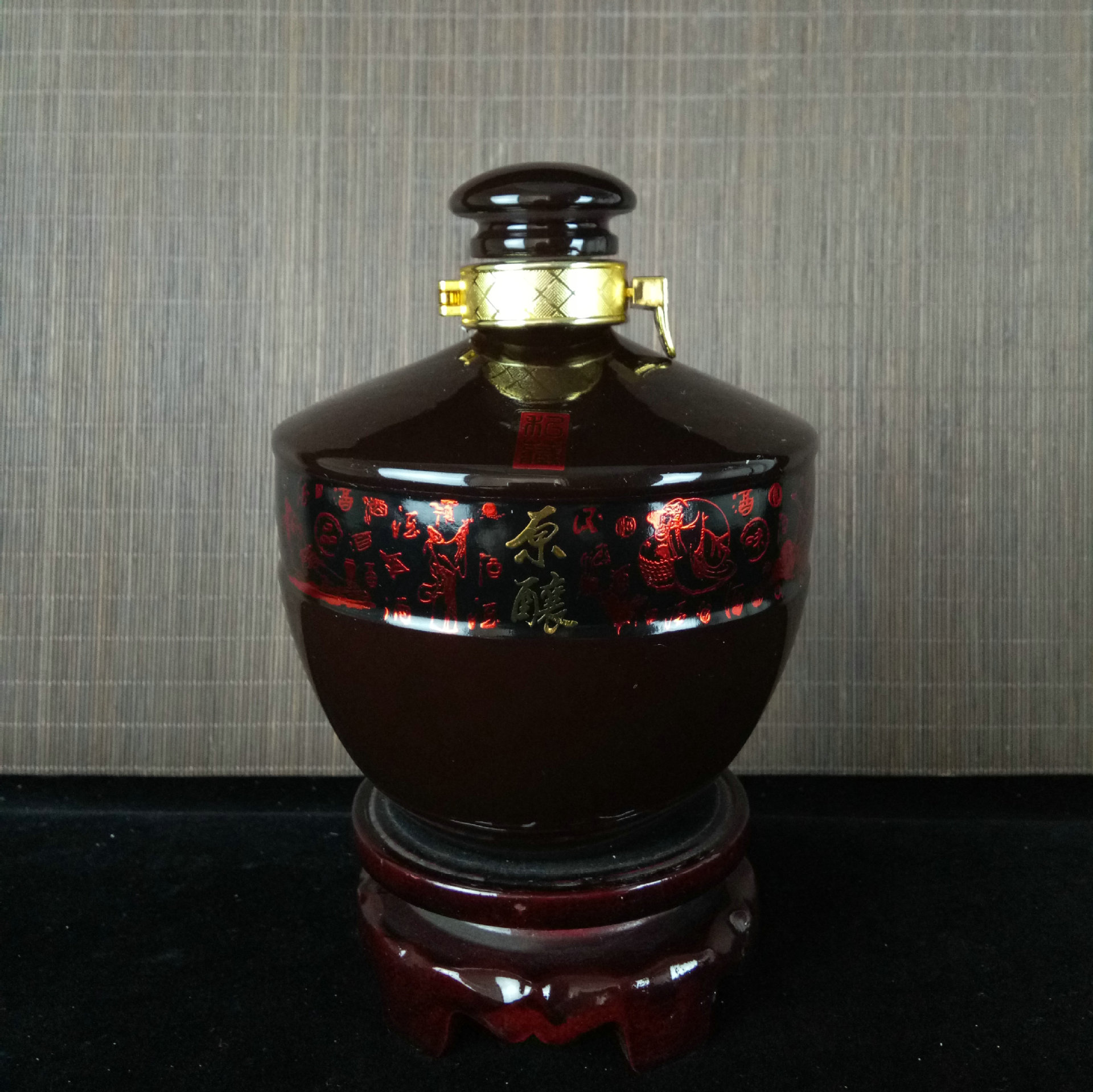 景德镇陶瓷酒瓶酒坛 1斤装原酿彩色密封酒坛 家用带盖酒具空酒壶