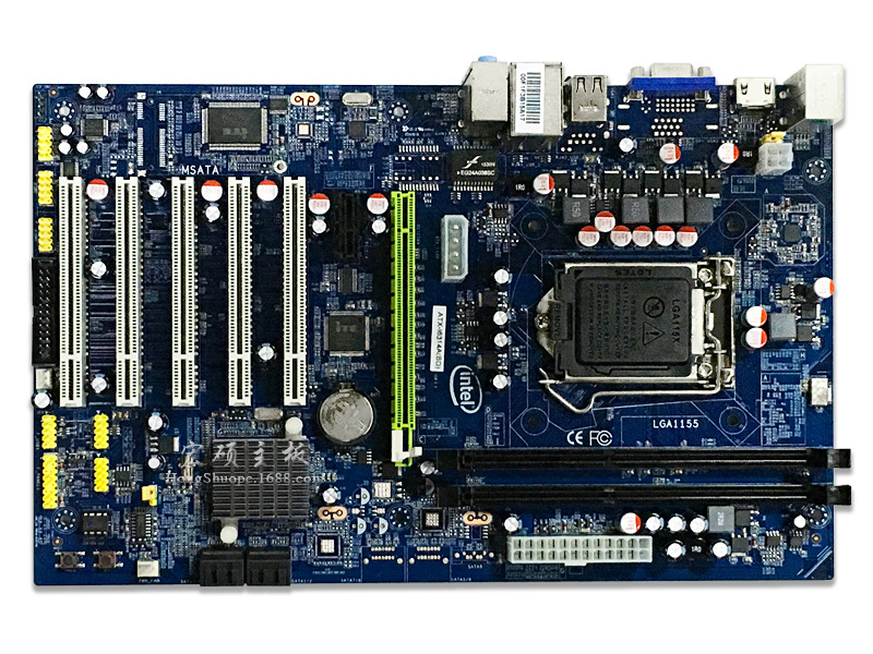 全新h61 dvr电脑主板6314a工控监控安防电脑 i7主板 5个pci 1155