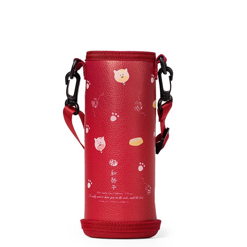 皮质杯套保温杯套玻璃杯套创意升级版杯套卡通350ml-500ml杯子袋