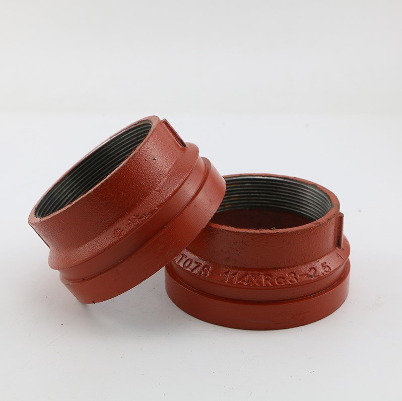 冲钻沟槽大小头卡箍和螺纹接头变径直管带3c认证丝芽大小头