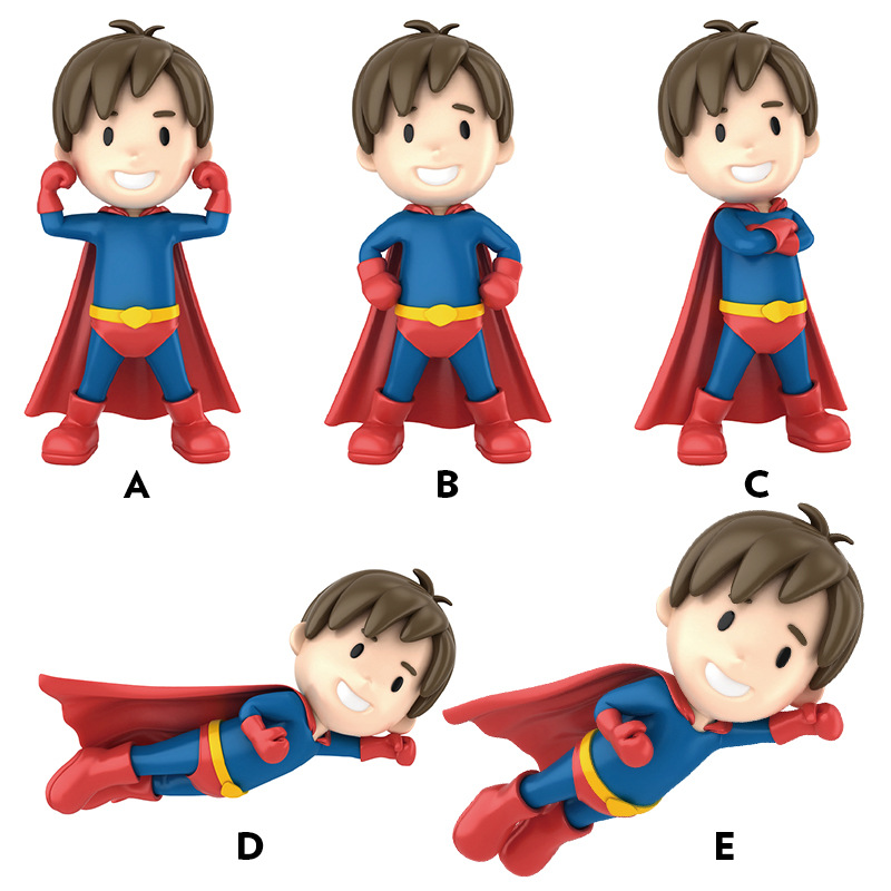 个性搞笑3d小超人小骑士车贴 卡通趣味反光汽车贴纸批发