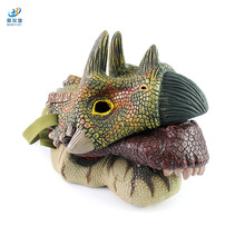 恐龙面具模型玩具霸王龙三角龙恐龙复活面具万圣节整蛊玩具