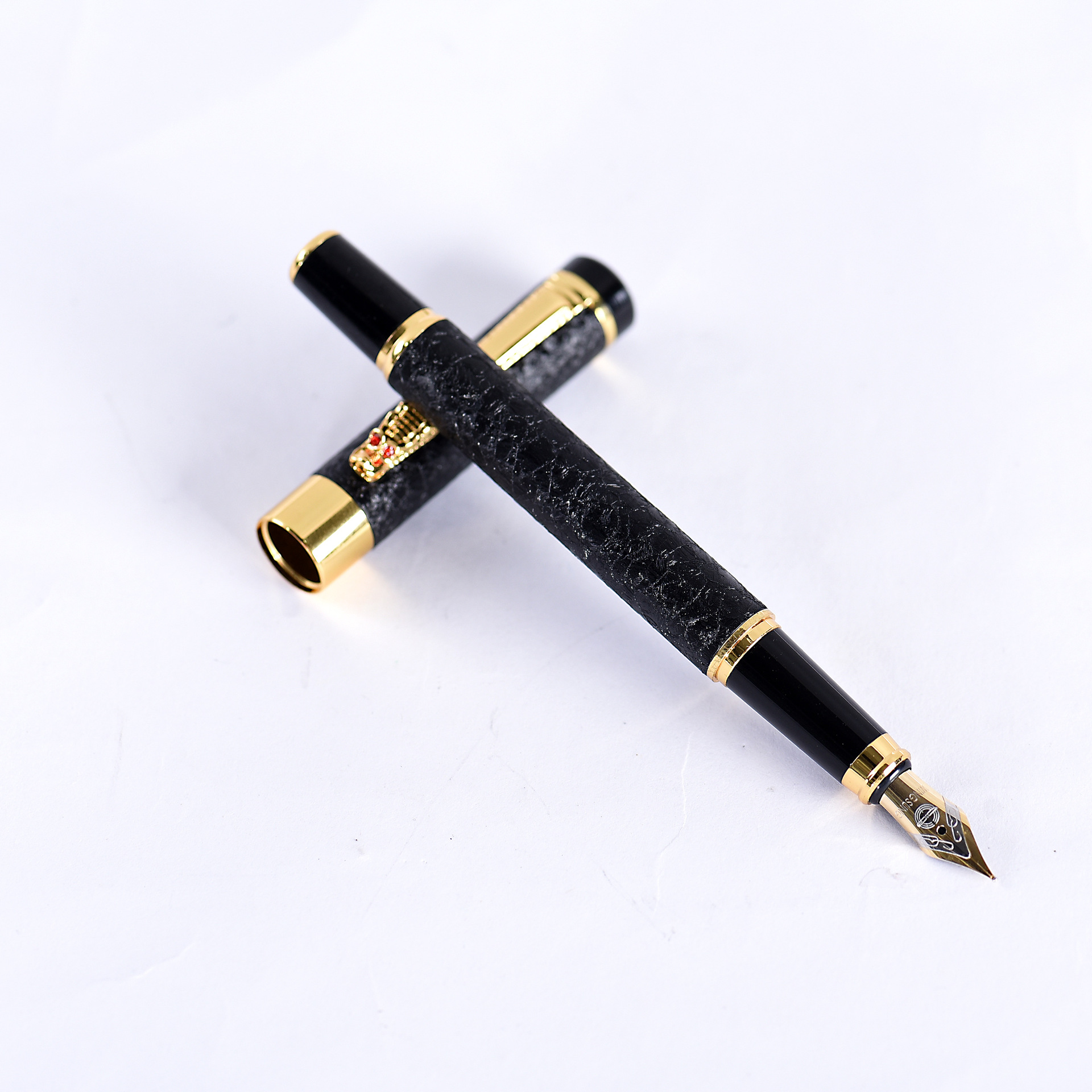 厂家供应金属龙头签字笔 钢笔可装墨囊广告笔轻奢商务定制logo