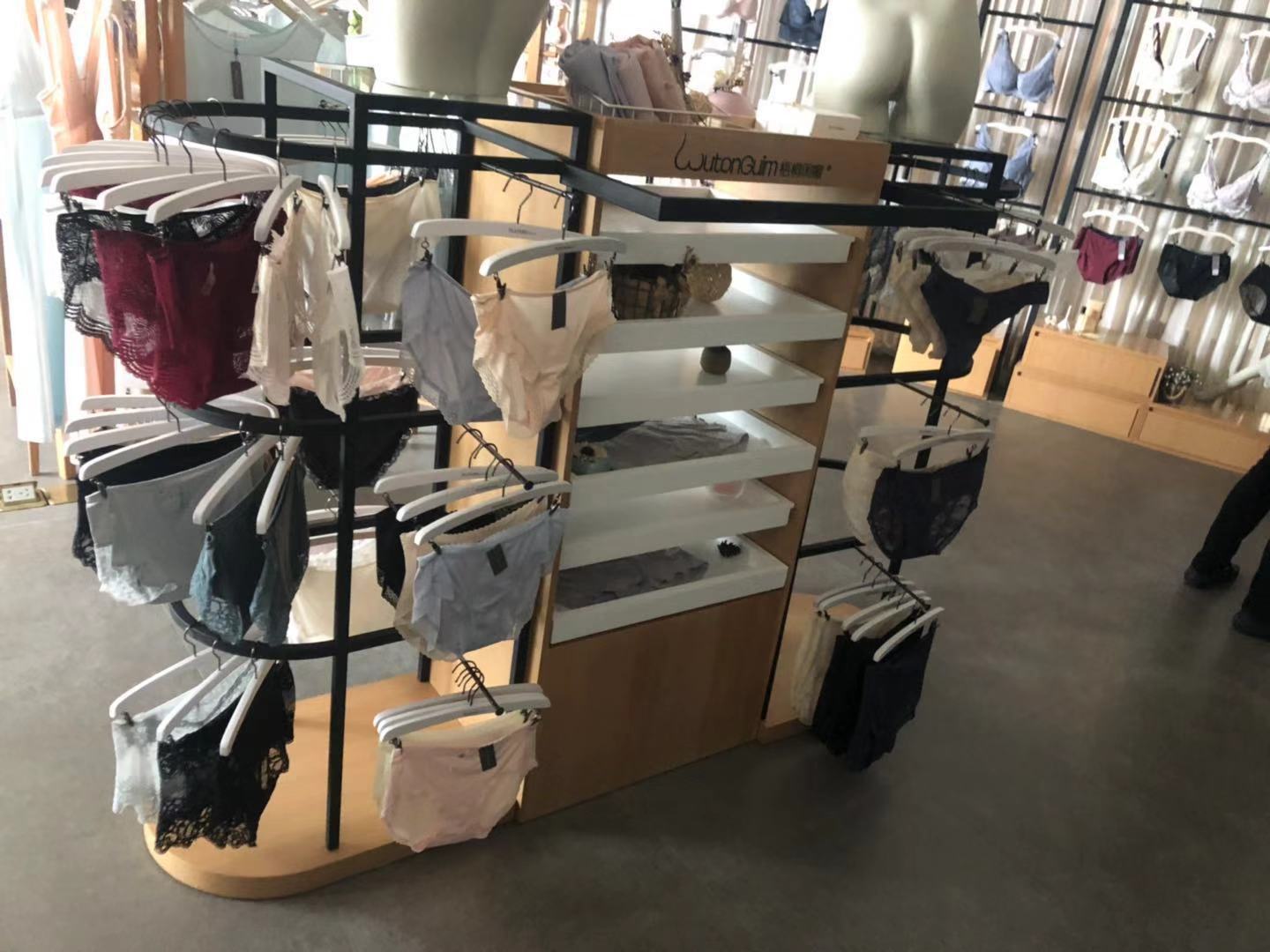 精品内衣店货架内衣展示柜文胸睡衣中岛展柜陈列内衣货架柜子订做