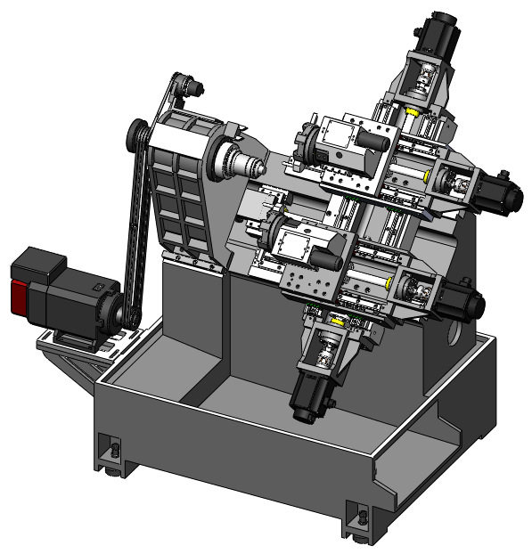 trs46c900车铣复合数控车床盘类车铣产品台湾主轴8工位液压刀塔cnc