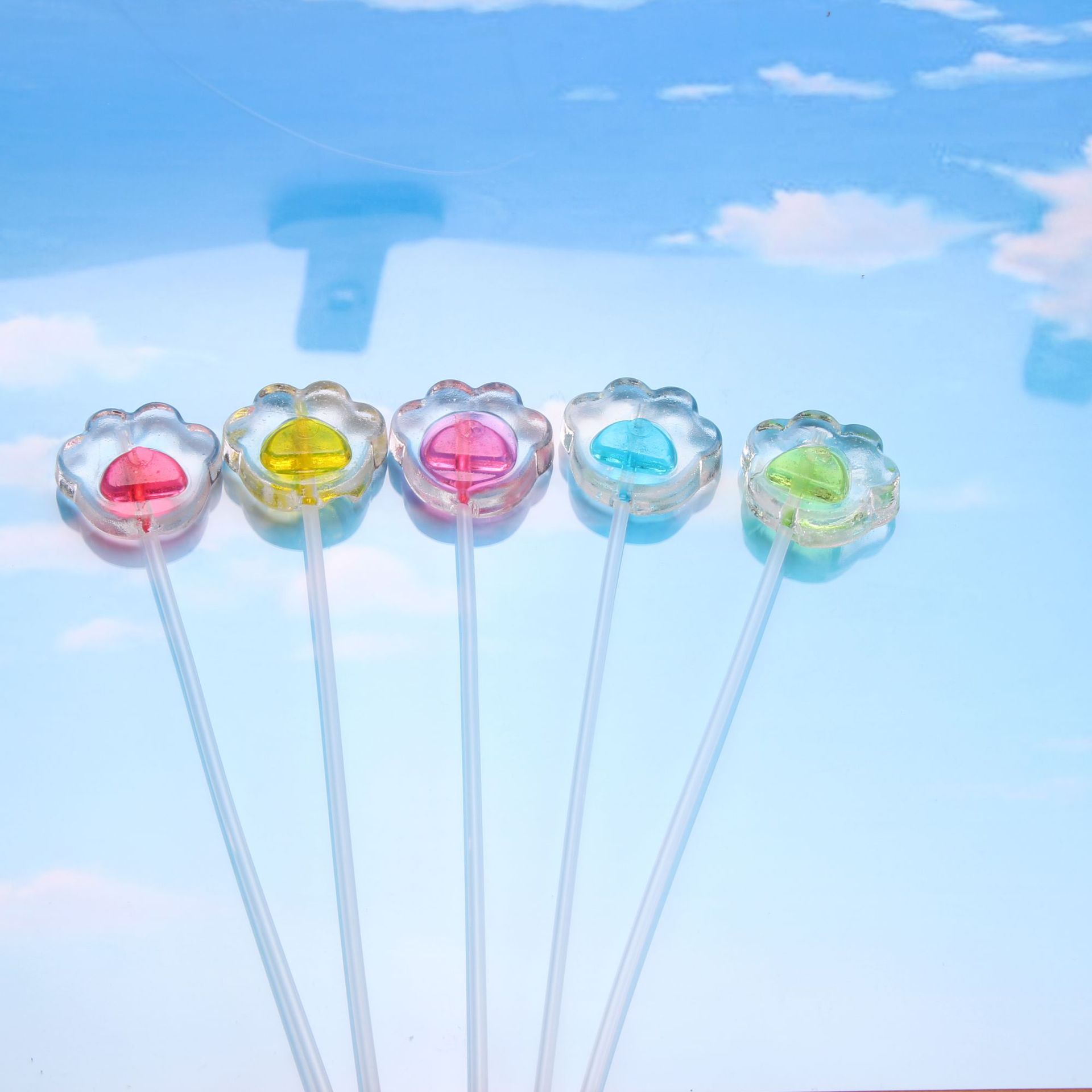 儿童零食双面无糖棒棒糖商超同款长棒卡通水晶糖地摊零食厂家批发