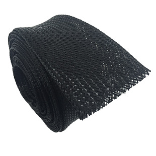 厂家供应黑50mm编织网管 尼龙编织套管 扩充网管 伸缩编织网