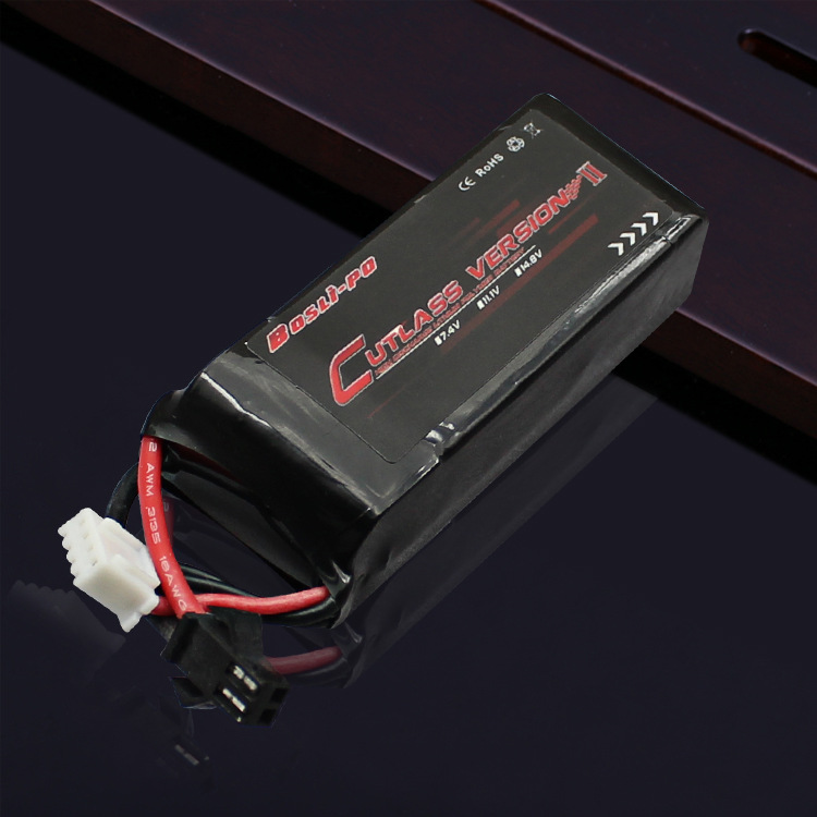 博氏boslipo水弹枪锂电池11.1v1300mah乐辉二代短剑发射器电池