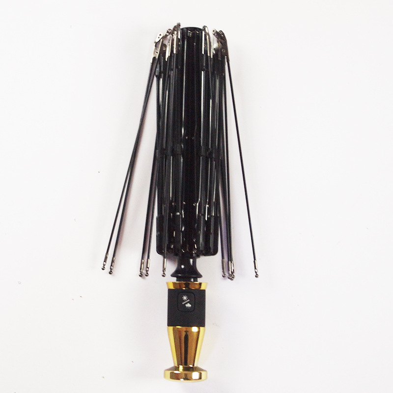 厂家直供塑料伞骨 23寸8骨折叠自开三折伞架 全自动双纤伞骨