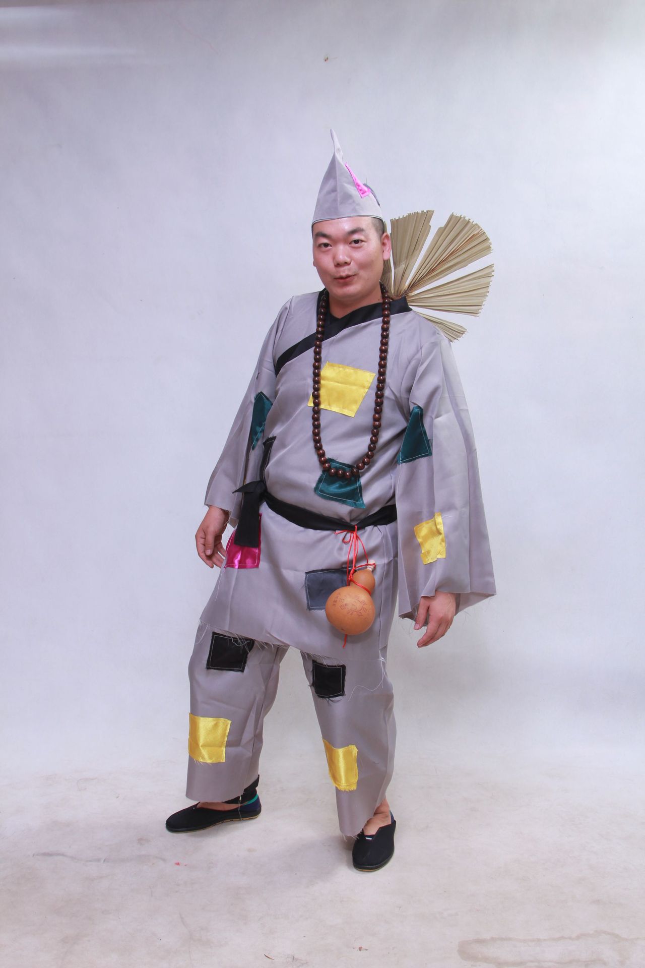 济公演出服表演服叫花子丐帮影视成人古装演出服济公活佛同款服装