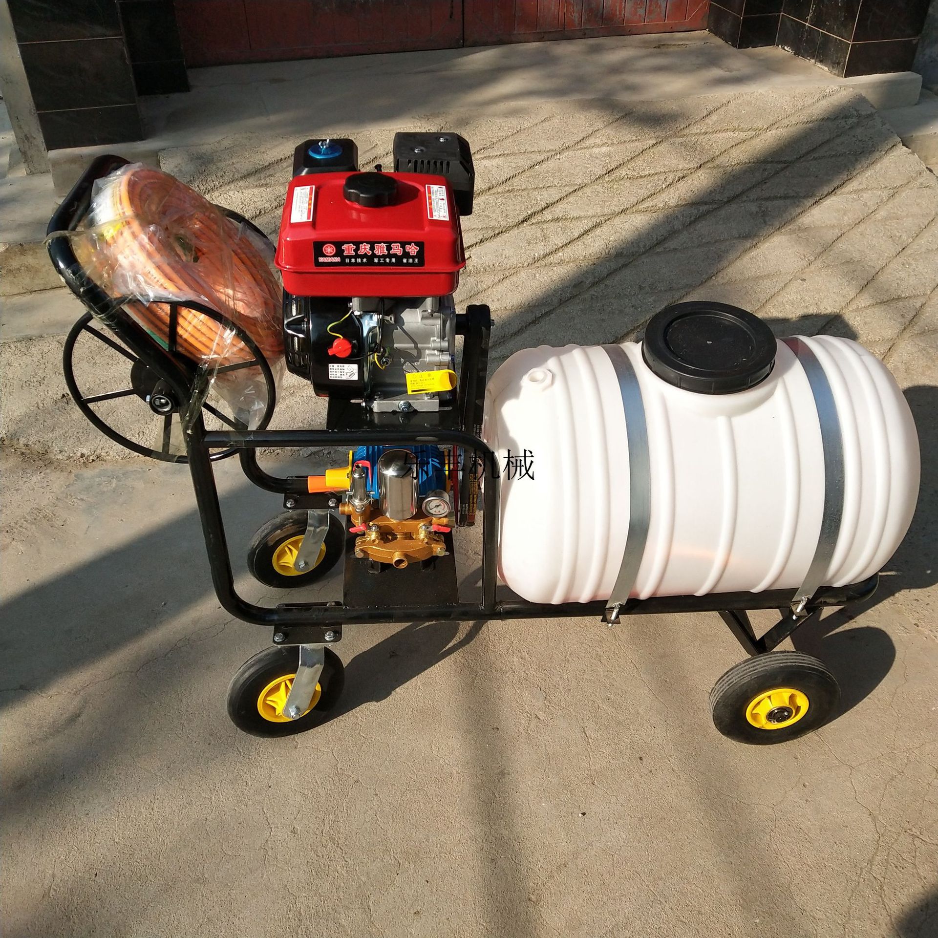 300l升手推式高压喷雾器 汽油动力打药机 果园病虫害打药机图片