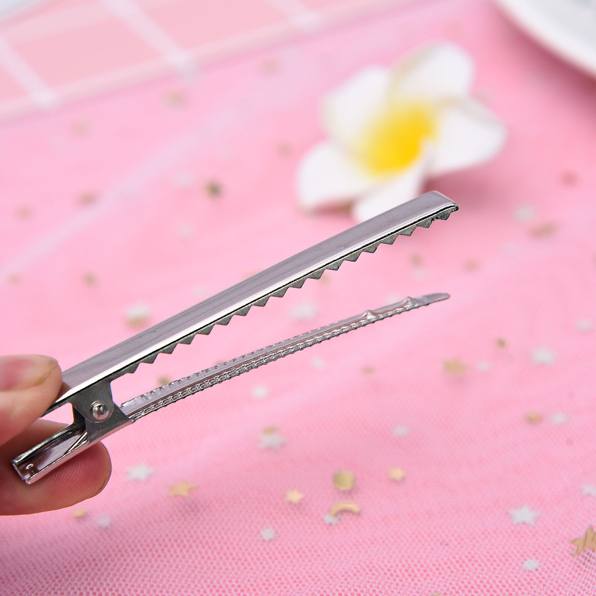 加厚版鸭嘴夹方块发夹 手工diy发夹材料 发饰配件批发厂家供应