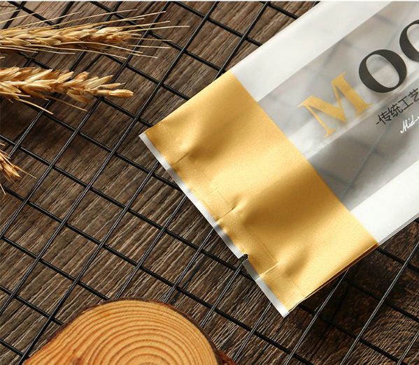 新款moon月饼袋包装袋金色5080100克蛋黄酥机封袋子100个烘焙包装