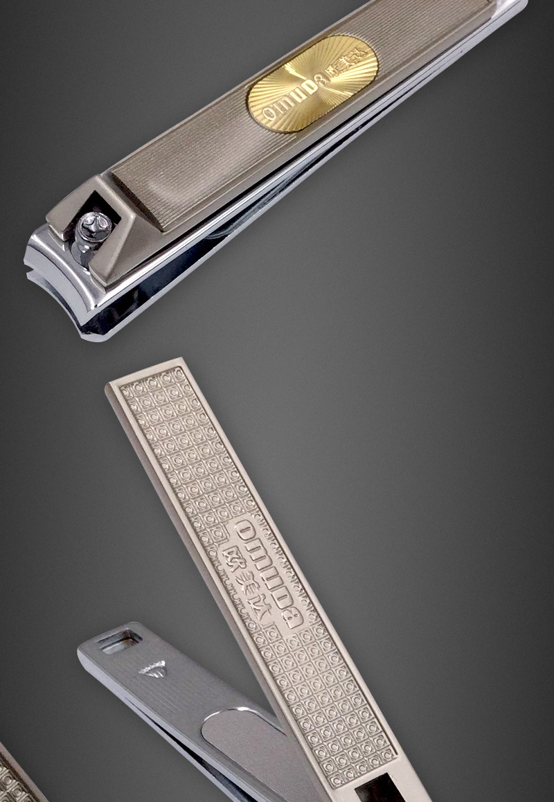 欧美达指甲钳美甲修甲刀指甲刀平口大号指甲剪带锉刀批发3001-2